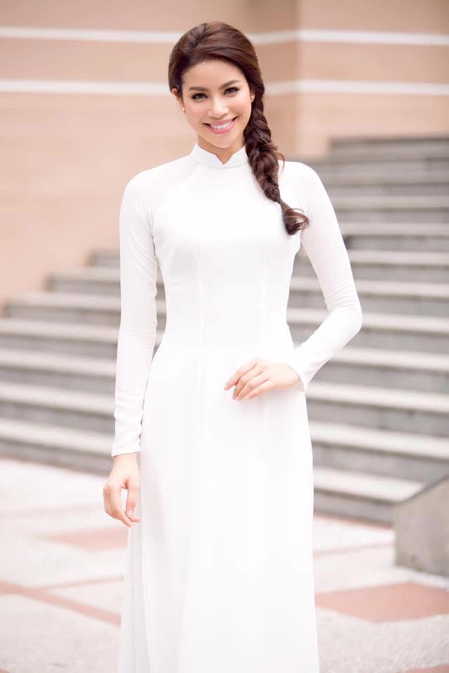 Học dàn Hậu Việt 5 kiểu tóc diện cùng áo dài nữ tính, thu hút - Ảnh 10.