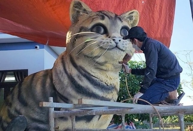 Khen thưởng nghệ nhân tạo hình linh vật 'hoa hậu mèo' ở Quảng Trị - Ảnh 1.
