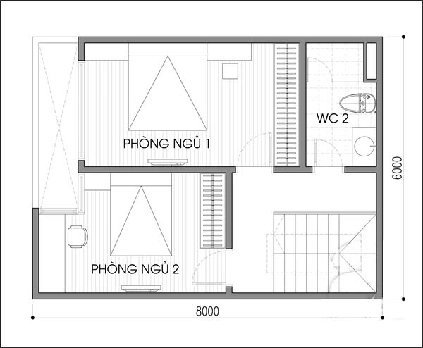 Thiết kế và bố trí nội thất cho nhà ống 48m2 đủ sáng và thoáng - Ảnh 2.