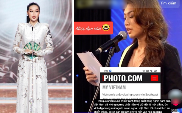 Hoa hậu Đoàn Thiên Ân bị tố “sao chép' bài của người khác trong phần thi thuyết trình Miss Grand Vietnam 