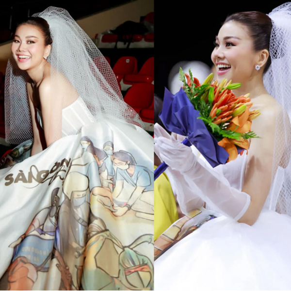 Đám cưới Thanh Hằng vào tháng 10: Cô dâu từng diện váy cưới xinh đẹp ra sao? - Ảnh 4.