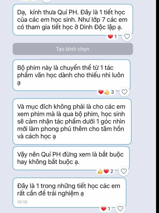 Xôn xao thư ngỏ vận động học sinh xem phim Đất rừng phương Nam  - Ảnh 3.