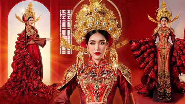 Trang phục dân tộc 10kg của Phương Nhi tại Miss International bị fan sắc đẹp đánh giá 'đẹp thôi chưa đủ' - Ảnh 8.