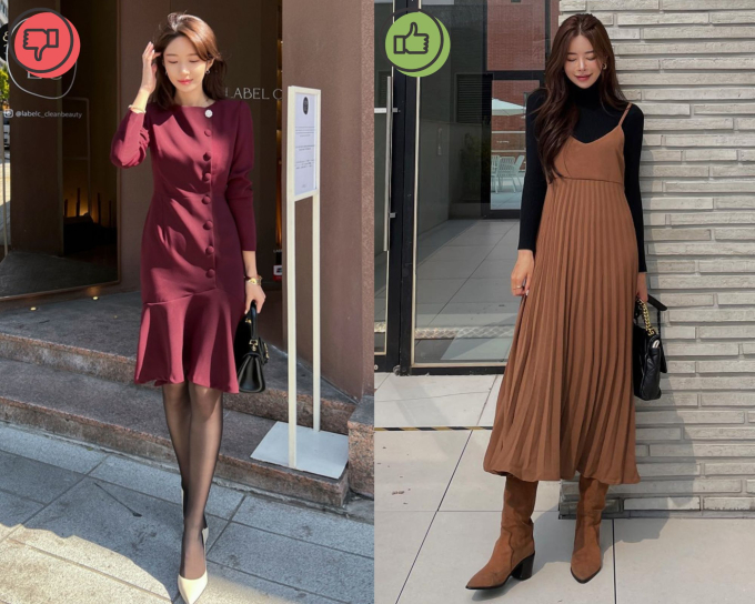 4 kiểu váy liền mùa lạnh khiến phong cách của bạn lỗi mốt - Ảnh 2.