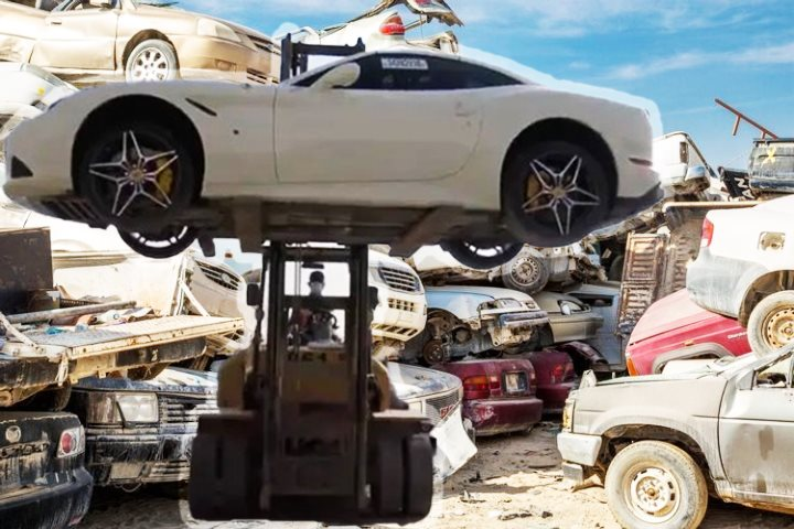 Bên trong “nghĩa địa siêu xe” tại quốc gia xa hoa nhất: Từ Rolls Royce đến Lamborghini, hàng nghìn tỷ bị thiêu đốt, mục nát trong câm lặng - Ảnh 1.