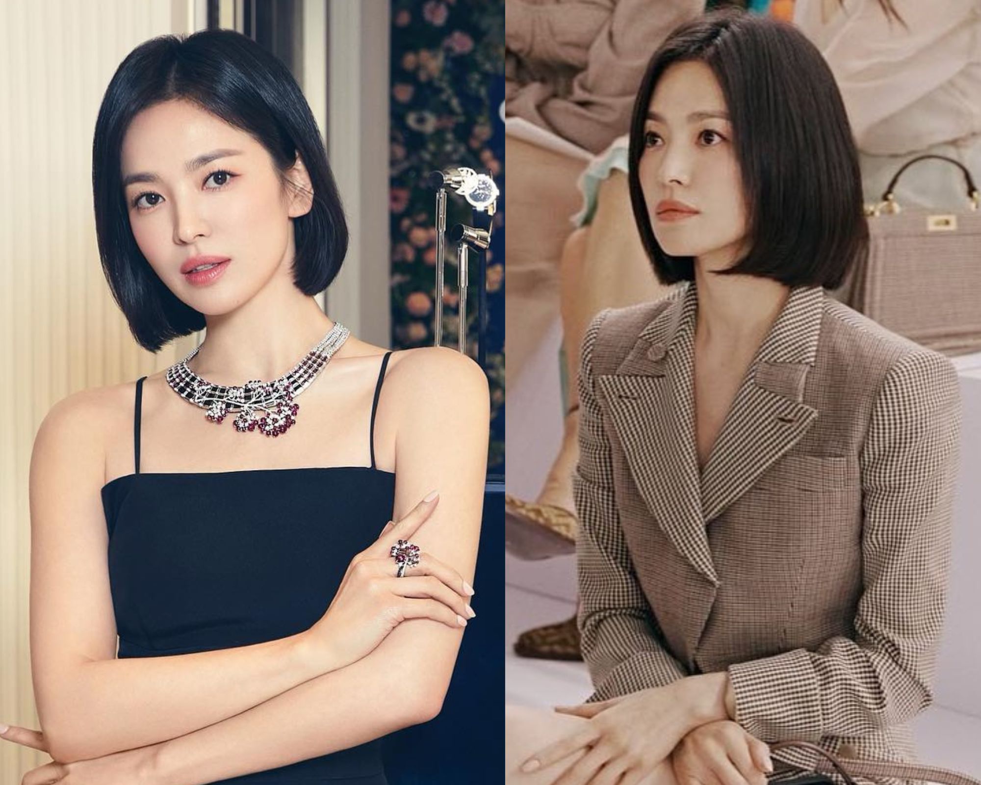 5 kiểu tóc tối màu sang trọng mà vẫn trẻ trung của Song Hye Kyo - Ảnh 2.