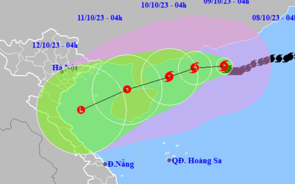 Thông tin mới nhất về bão số 4: Rất mạnh, miền Trung mưa to
