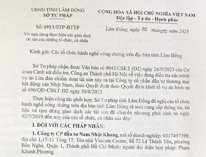 Thông tin chính thức của Sở Tư pháp tỉnh Lâm Đồng sau nội dung buổi phát trực tiếp của ca sĩ Khánh Phương
 - Ảnh 3.