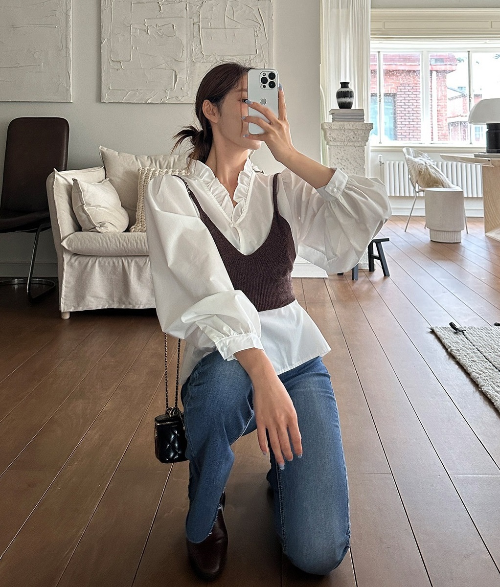 10 cách diện áo blouse tay bồng sang trọng, không bị "sến" - Ảnh 10. 10 cách diện áo blouse tay bồng sang trọng, không bị "sến" - Ảnh 10.