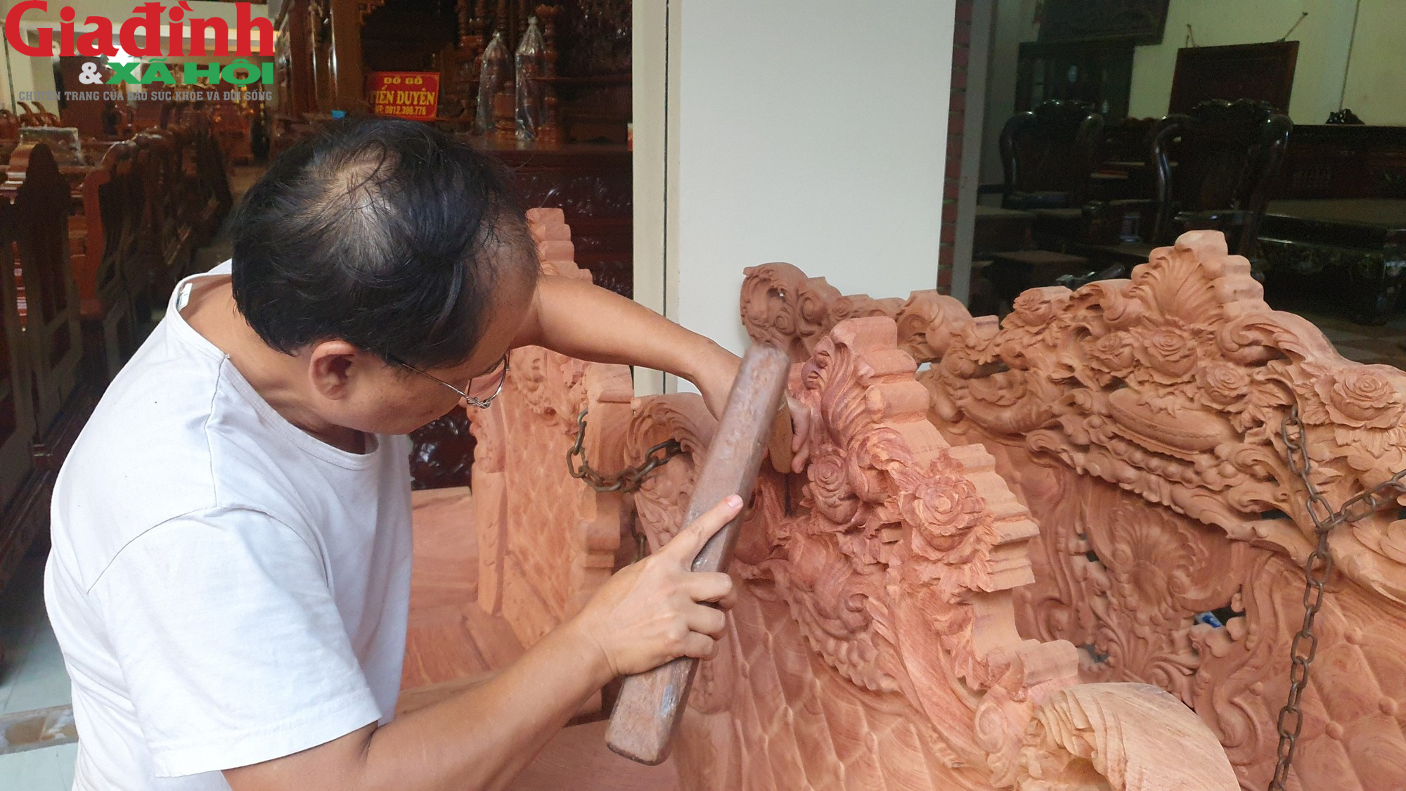 Thâm nhập những điều thú vị về làng nghề điêu khắc gỗ La Xuyên - Ảnh 5.