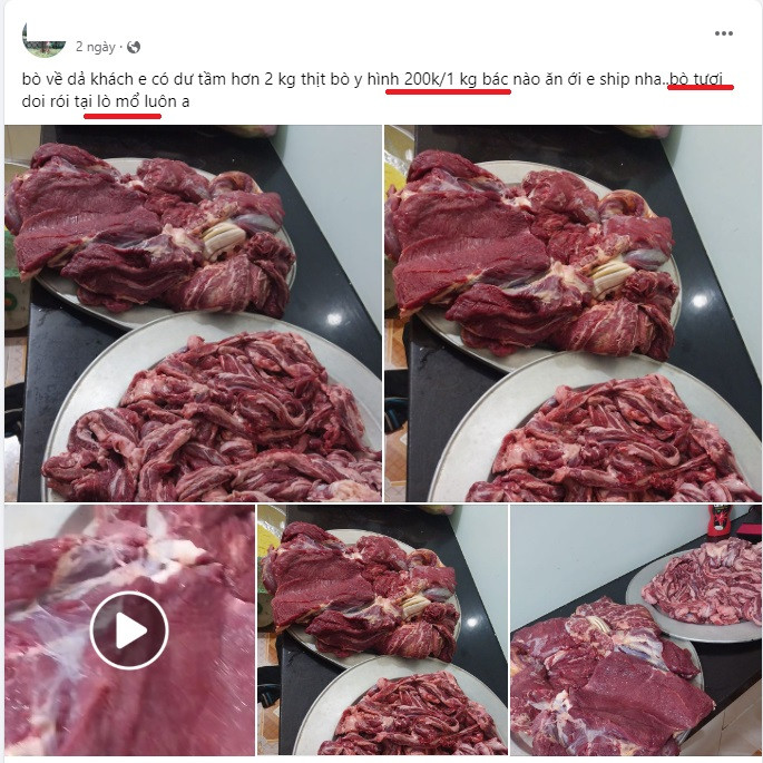 Đi chợ online và kết đắng của bà nội trợ khi mua thịt bò 'tươi như hình' - Ảnh 1.