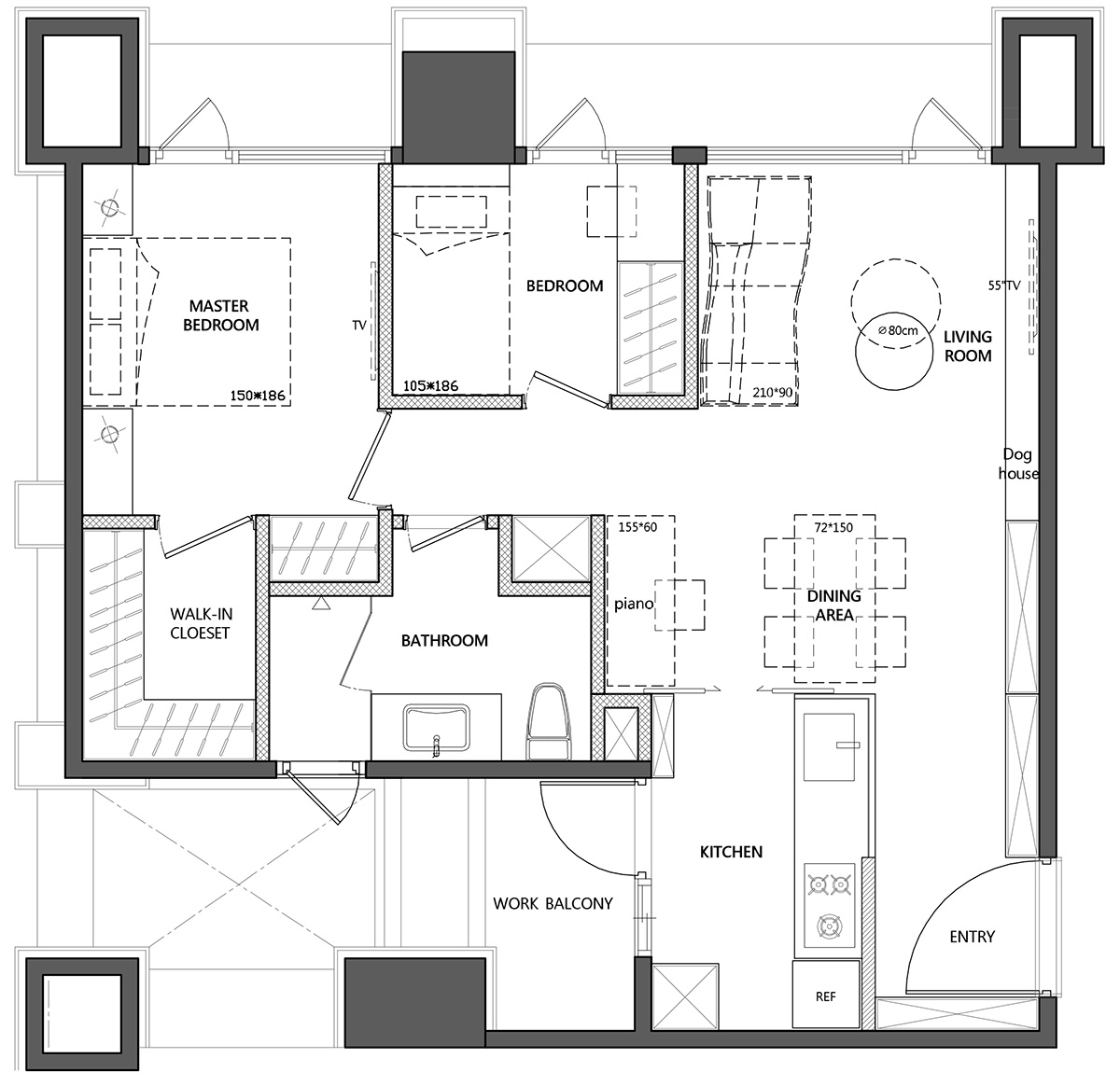 Chỉ vỏn vẹn 45m2 nhưng căn hộ nhỏ này vẫn đẹp hút mắt với cách bố trí nội thất gọn và đủ- Ảnh 6.