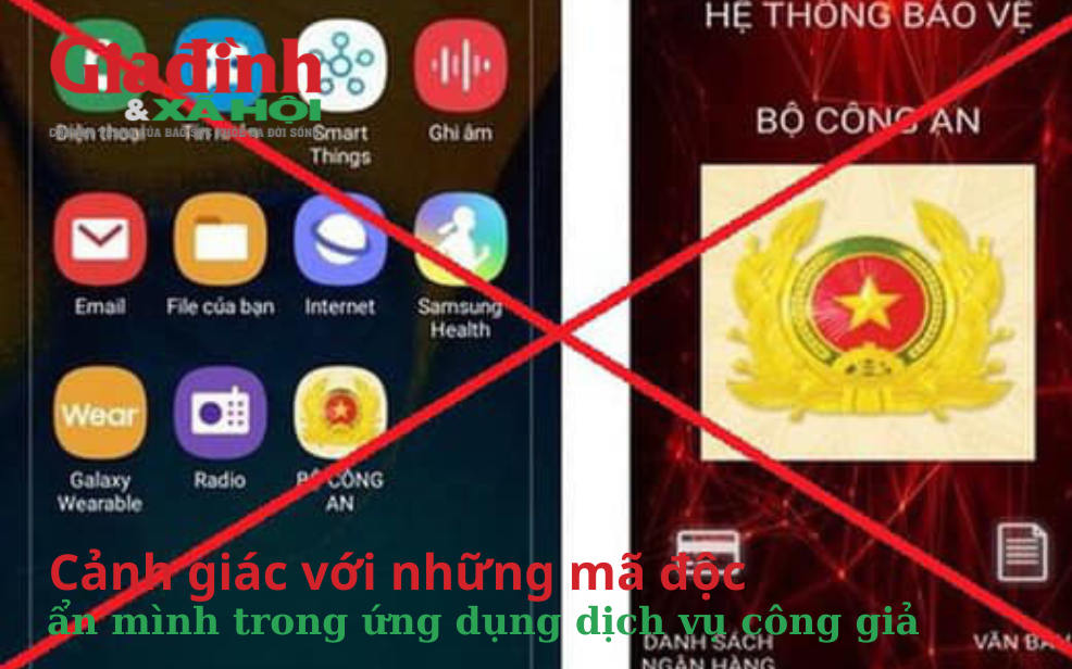 Cảnh giác với những mã độc ẩn mình trong ứng dụng dịch vụ công giả 