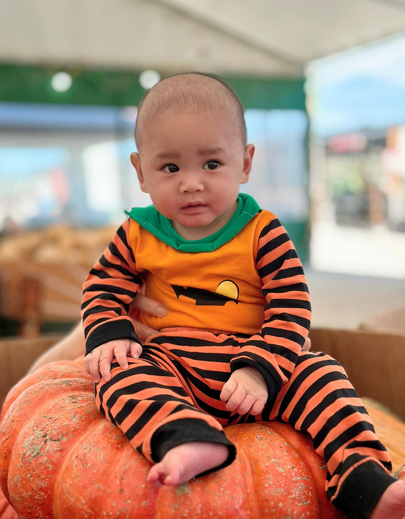 Con trai hơn 7 tháng tuổi của Dương Mỹ Linh - Ảnh 4.