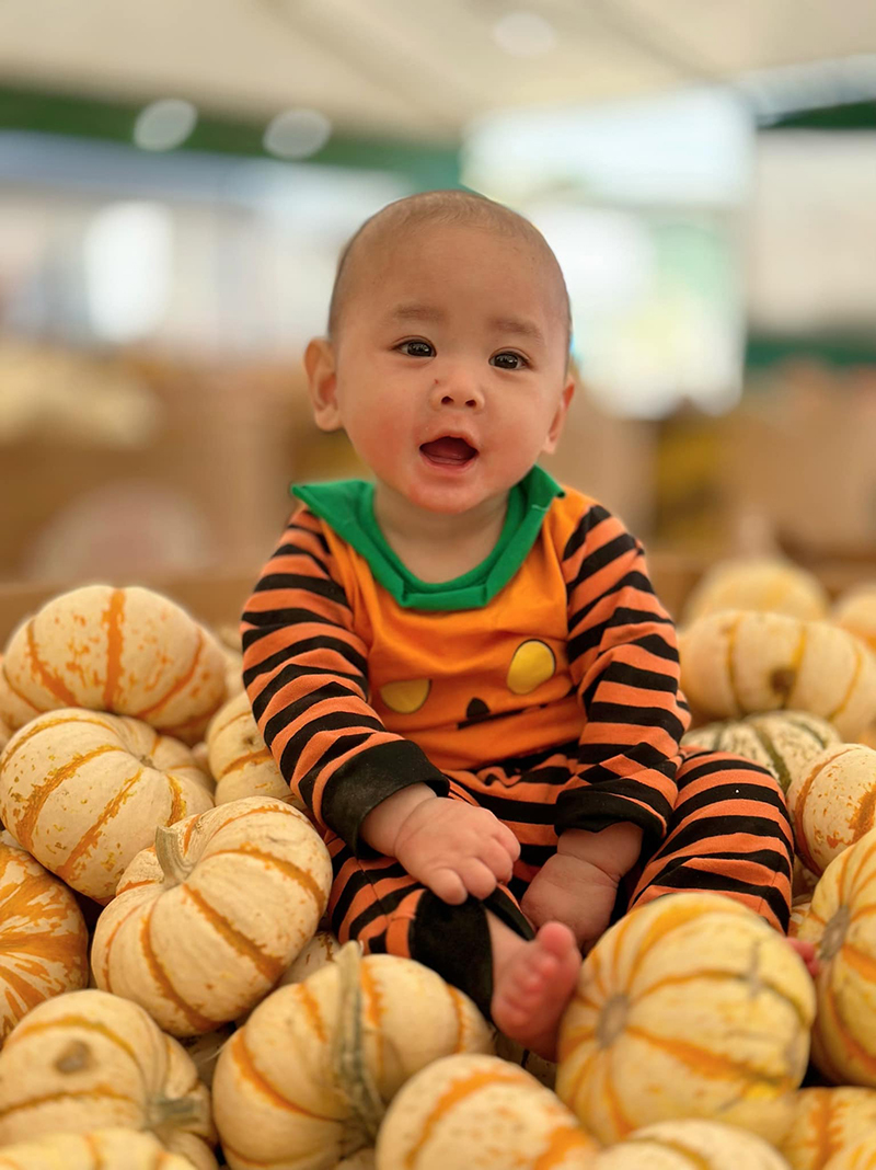 Con trai hơn 7 tháng tuổi của Dương Mỹ Linh - Ảnh 5.