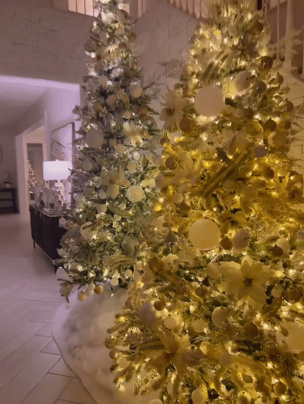 Bảo Thy chiếm spotlight với 'hang đá', Phạm Hương lại ghi dấu ấn với 6 cây thông lớn khi trang trí nhà đón Noel
