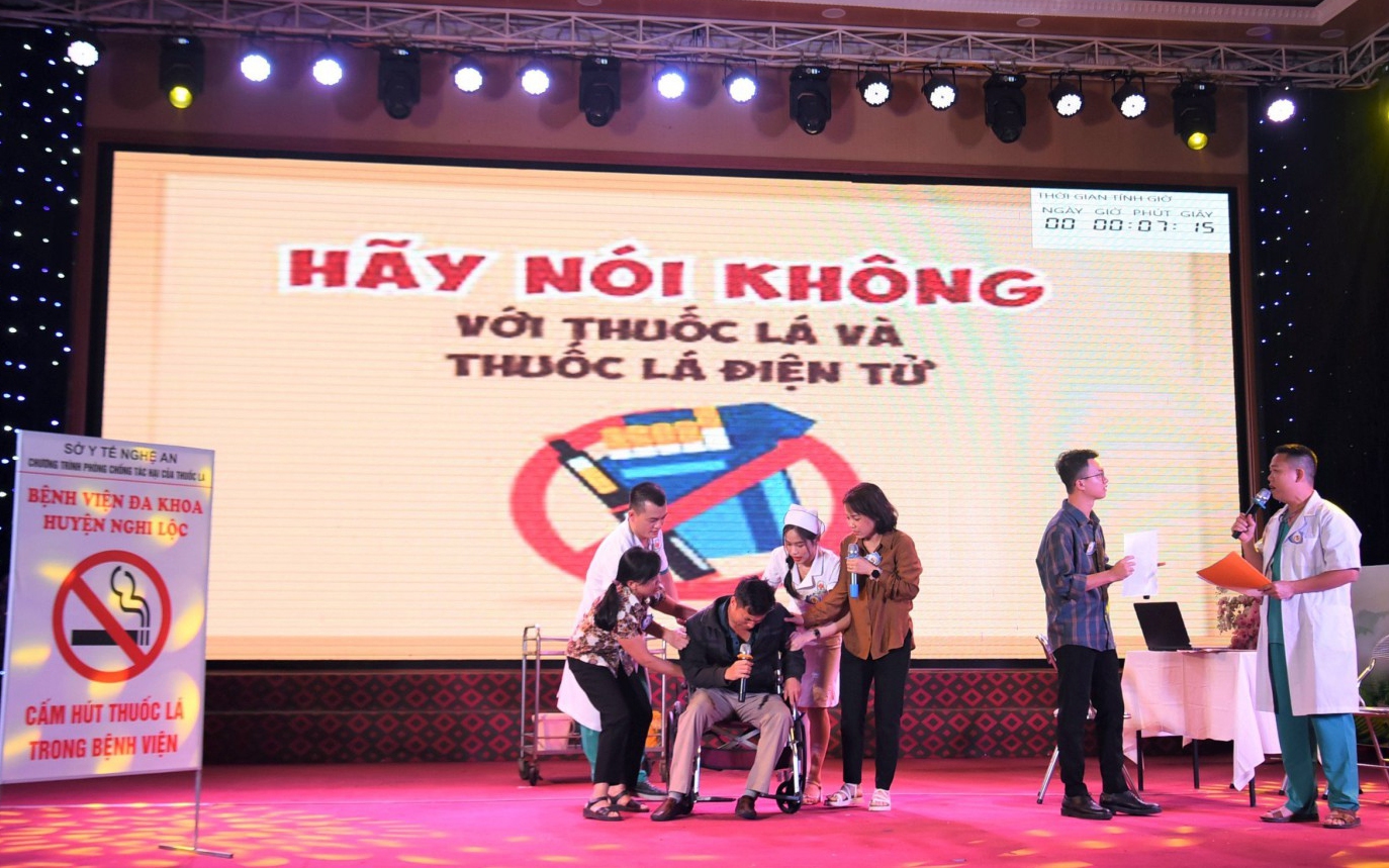 Sôi nổi hội thi phòng chống tác hại của thuốc lá ở Nghệ An
