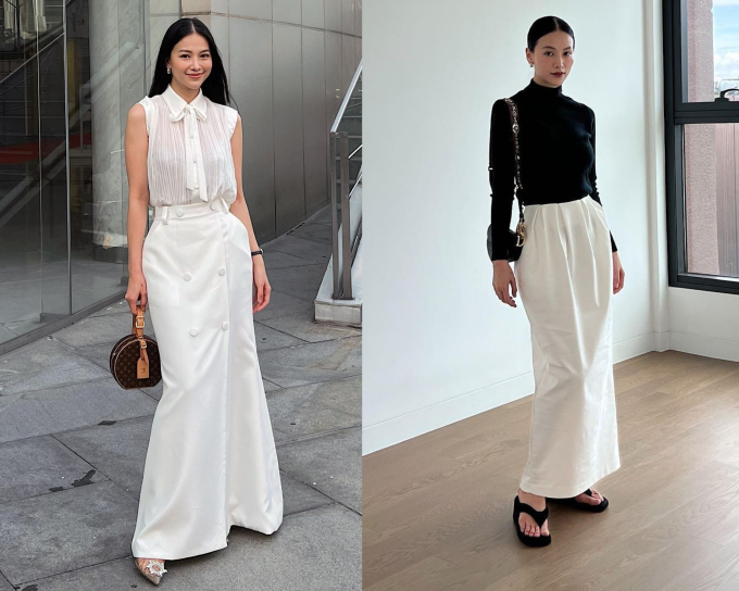 5 mẫu chân váy dài giúp mỹ nhân Việt mặc đẹp suốt bốn mùa quanh năm - Ảnh 6.