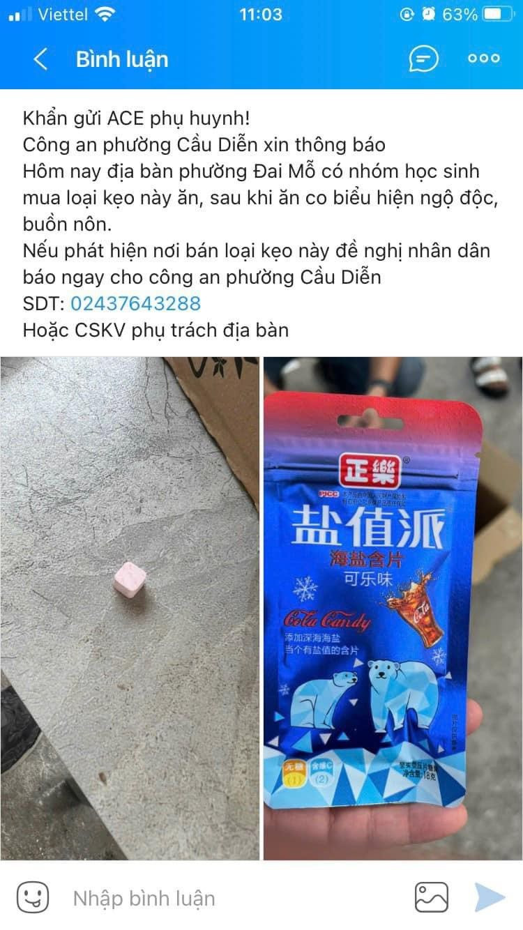 Nhận diện nhiều loại kẹo lạ các trường học đang 'truyền tay' cảnh báo sau vụ nhiều học sinh ở Hà Nội, Lạng Sơn bị mệt, đau bụng sau ăn - Ảnh 12.