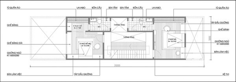 Kiến trúc sư tư vấn thiết kế cho nhà ống hẹp nhưng vẫn có 2 khoảng vườn xanh- Ảnh 2.