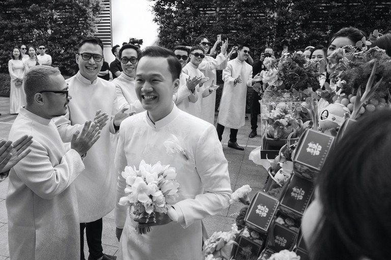 Dàn phù dâu 'cực phẩm' gây chú ý trong lễ ăn hỏi Diễm My 9X và doanh nhân Vinh Nguyễn - Ảnh 6.