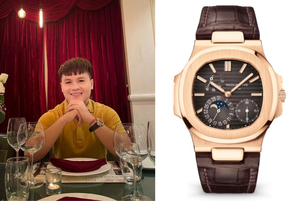 Quang Hải đeo nhiều đồng hồ hàng hiệu, có chiếc được nạm toàn kim cương - Ảnh 5.
