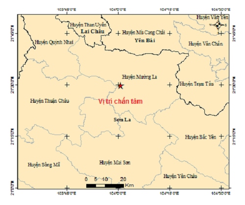 Kon Tum và Sơn La xảy ra động đất - Ảnh 1.