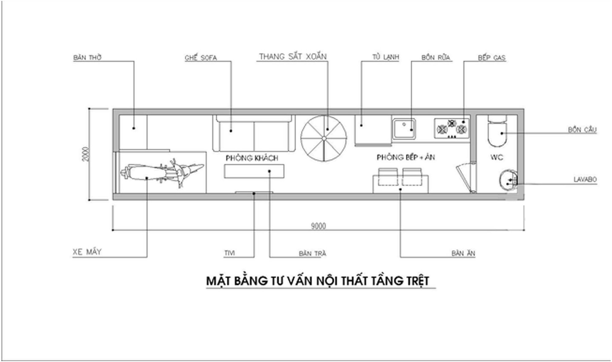 Tư vấn thiết kế nhà ống có diện tích 18m² cho 5 người - Ảnh 1.