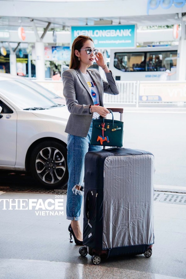 Minh Hằng lên đồ đi sân bay như chụp bìa tạp chí  - Ảnh 7.