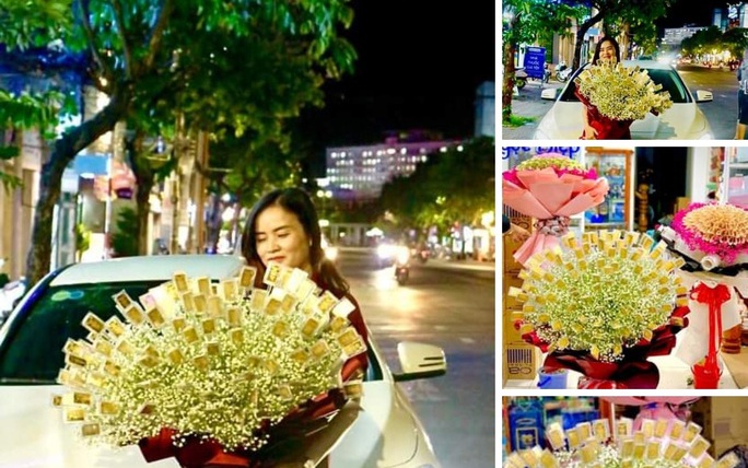 Chủ nhân món quà 'khủng' dịp 8/3: Bó hoa gắn 100 cây vàng giá 7 tỉ đại gia U50 tặng vợ từng gây tranh cãi