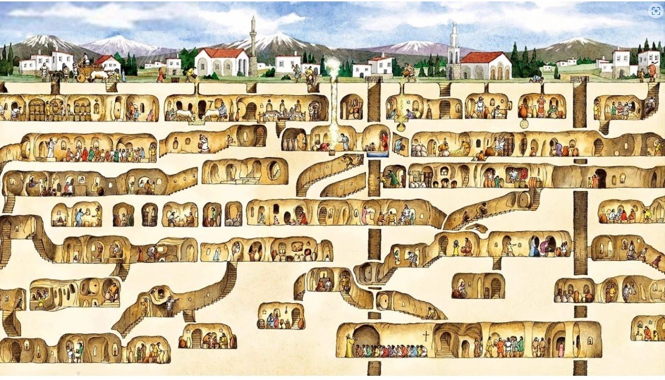 Đập tường để sửa nhà, người đàn ông phát hiện thành phố ngầm 18 tầng từ thời cổ đại sức chứa 20.000 người, xem sơ đồ càng kinh ngạc - Ảnh 1.