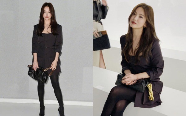 Song Hye Kyo - Han So Hee cùng mặc váy đen: Đàn chị quá an toàn đến nỗi nhàm chán, cô em lấn át với vẻ 'tắc kè hoa'  - Ảnh 3.