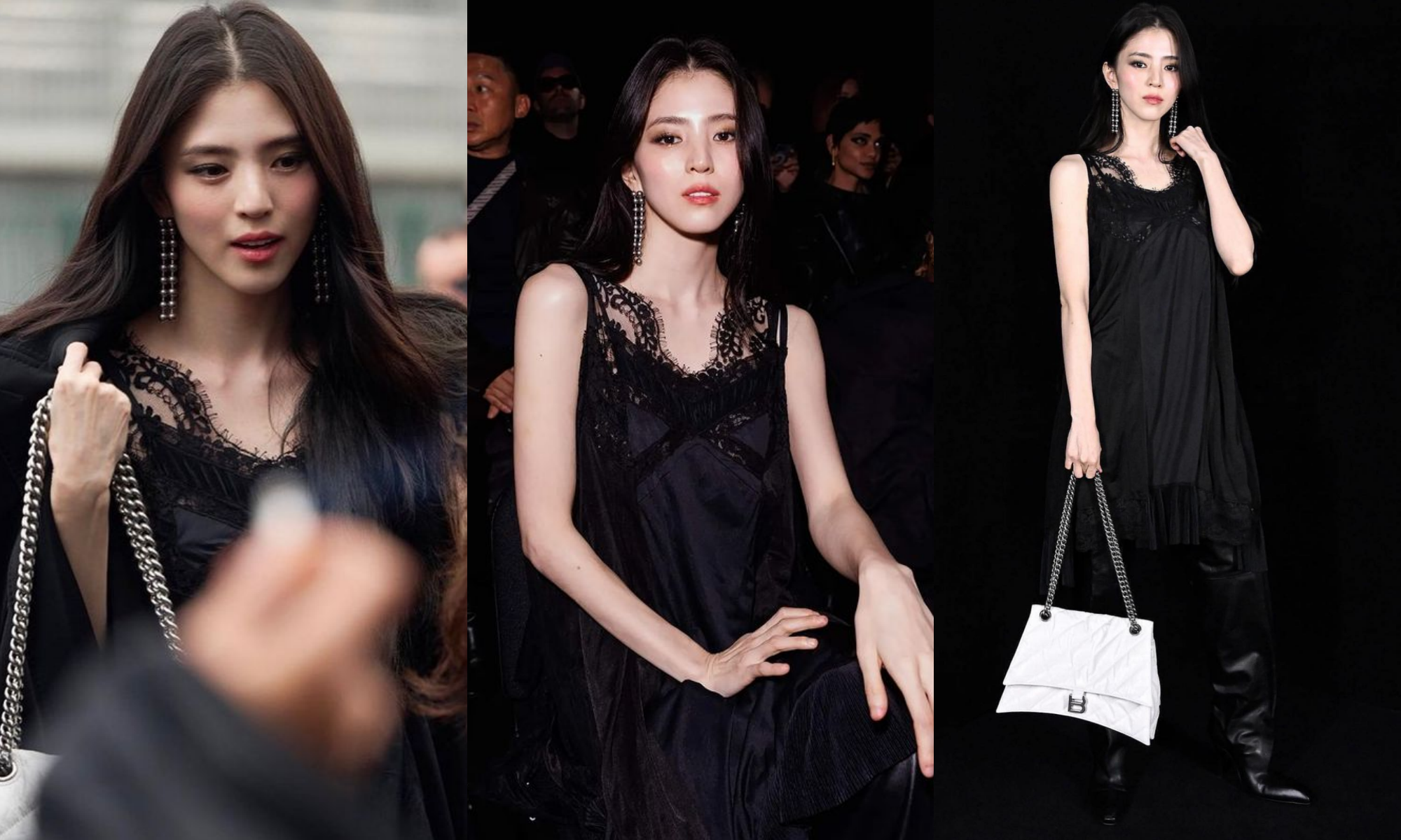 Song Hye Kyo - Han So Hee cùng mặc váy đen: Đàn chị quá an toàn đến nỗi nhàm chán, cô em lấn át với vẻ 'tắc kè hoa'  - Ảnh 6.