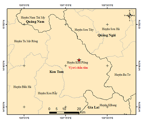 Tiếp tục động đất 2.8 độ ở Kon Tum - Ảnh 2.