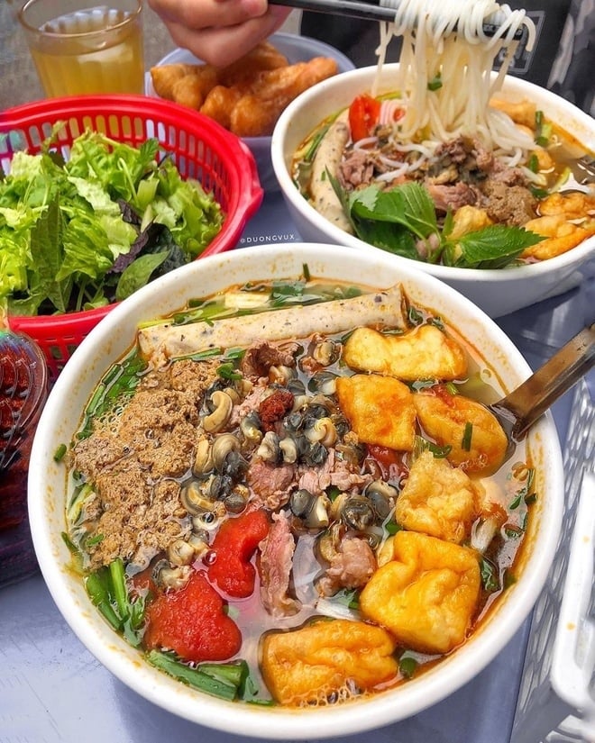 Bún riêu Hà Nội - Món ngon chuẩn vị đường phố - Ảnh 2.