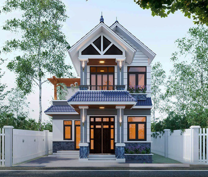 Những mẫu nhà 2 tầng mái thái ở nông thôn khó rời mắt - Ảnh 2. Những mẫu nhà 2 tầng mái thái ở nông thôn khó rời mắt - Ảnh 2.