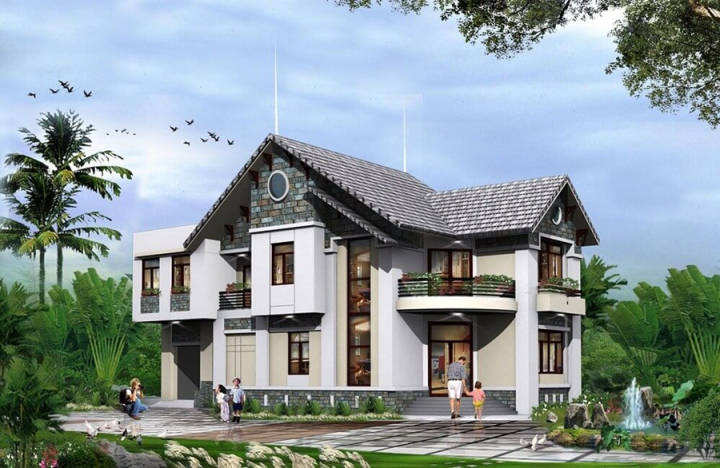 Những mẫu nhà 2 tầng mái thái ở nông thôn khó rời mắt - Ảnh 4. Những mẫu nhà 2 tầng mái thái ở nông thôn khó rời mắt - Ảnh 4.