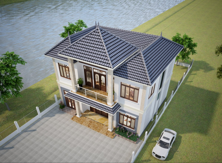 Những mẫu nhà 2 tầng mái thái ở nông thôn khó rời mắt - Ảnh 5. Những mẫu nhà 2 tầng mái thái ở nông thôn khó rời mắt - Ảnh 5.