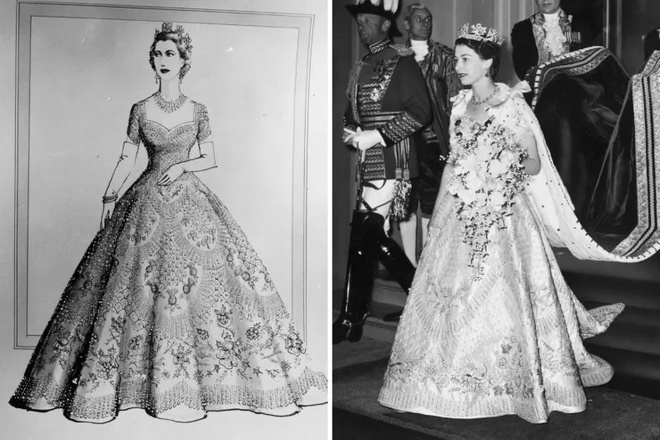 Thứ được bí mật thêu lên chiếc váy cố Nữ hoàng Elizabeth II - Ảnh 2.