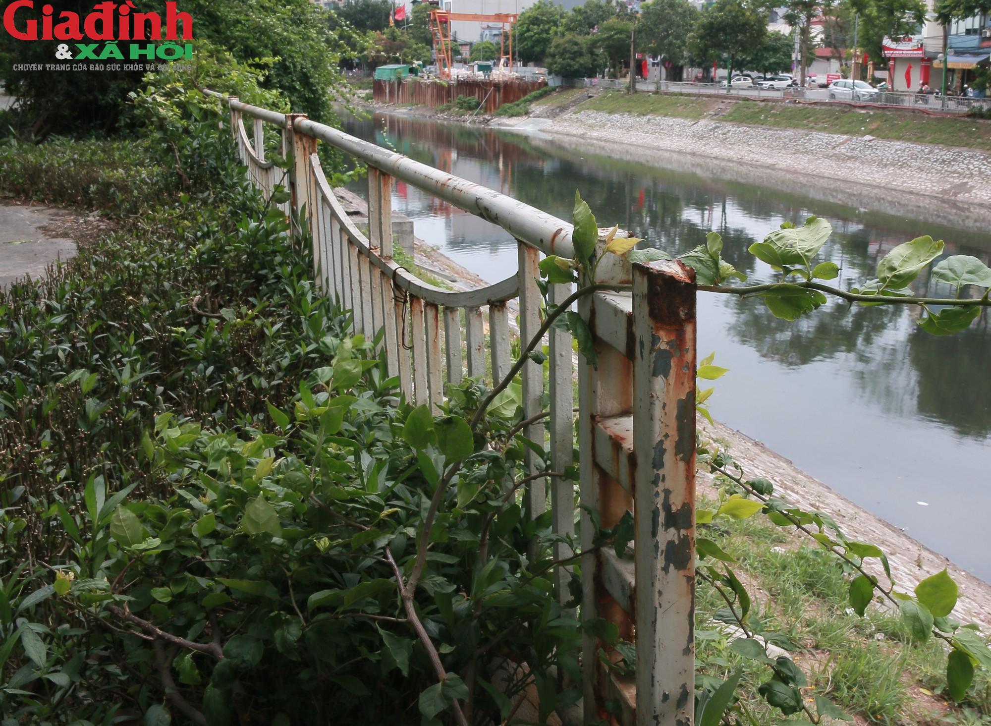 Hà Nội: Lan can bảo vệ ven sông nhiều nơi hư hỏng, xuống cấp trầm trọng - Ảnh 5.