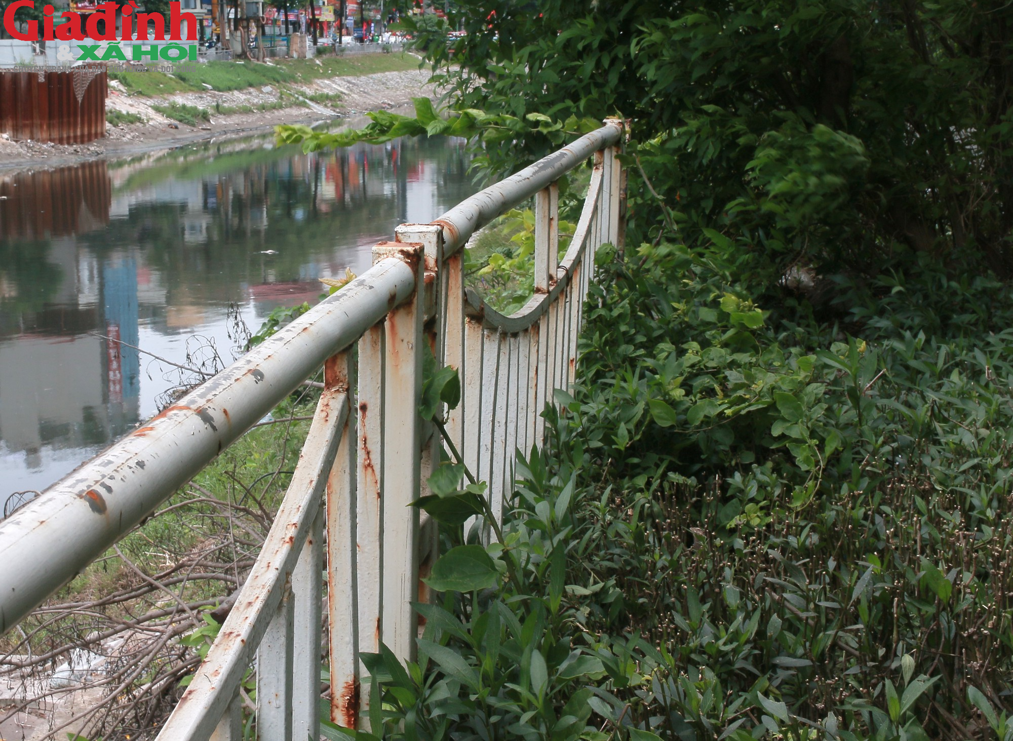 Hà Nội: Lan can bảo vệ ven sông nhiều nơi hư hỏng, xuống cấp trầm trọng - Ảnh 6.