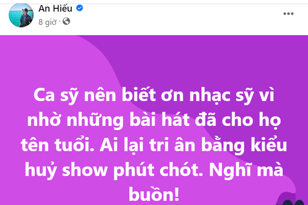 Khán giả bức xúc việc Anh Thơ bị tố bỏ diễn đêm nhạc tri ân 5 nhạc sĩ nổi tiếng xứ Nghệ  - Ảnh 3.