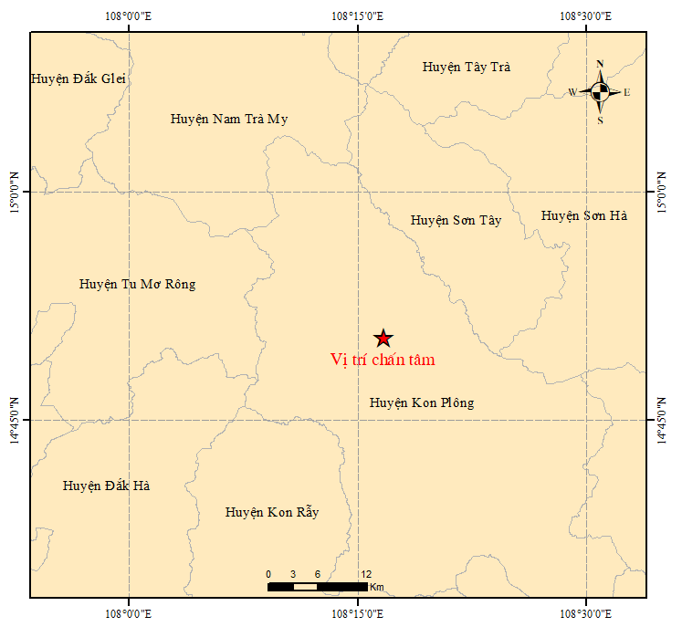 Động đất ở Kon Tum mạnh lên, liên tiếp ba trận có cường độ đến 4.0 - Ảnh 2.