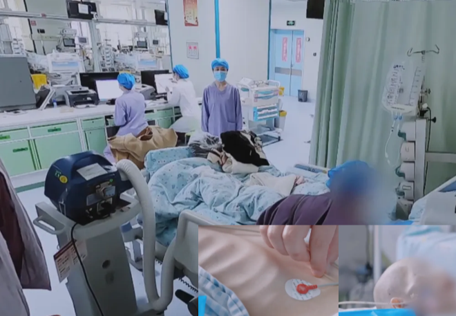 Khi nhập viện, tình trạng của Tiểu Linh vô cùng nguy kịch (Ảnh cắt từ phim tài liệu)