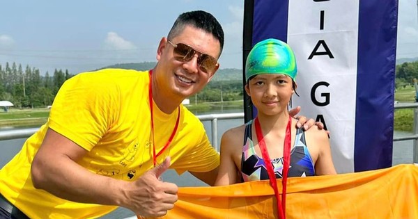 Con gái diễn viên Bình Minh giành 3 huy chương bơi lội tại Thái Lan