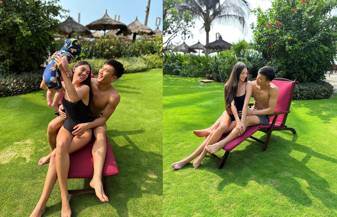 Vợ, bạn gái cầu thủ Việt đọ dáng nóng bỏng với bikini - Ảnh 1. Vợ, bạn gái cầu thủ Việt đọ dáng nóng bỏng với bikini - Ảnh 1.