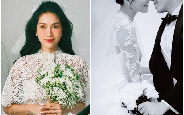 Lộ ảnh cưới cổ điển của Á hậu Phương Anh và bạn trai doanh nhân