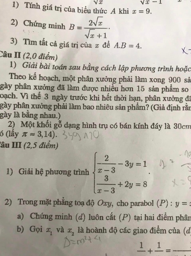 Thí sinh thi vào lớp 10 bật khóc vì đề Toán in mờ: Sở GD-ĐT Hà Nội nói gì? - Ảnh 1.