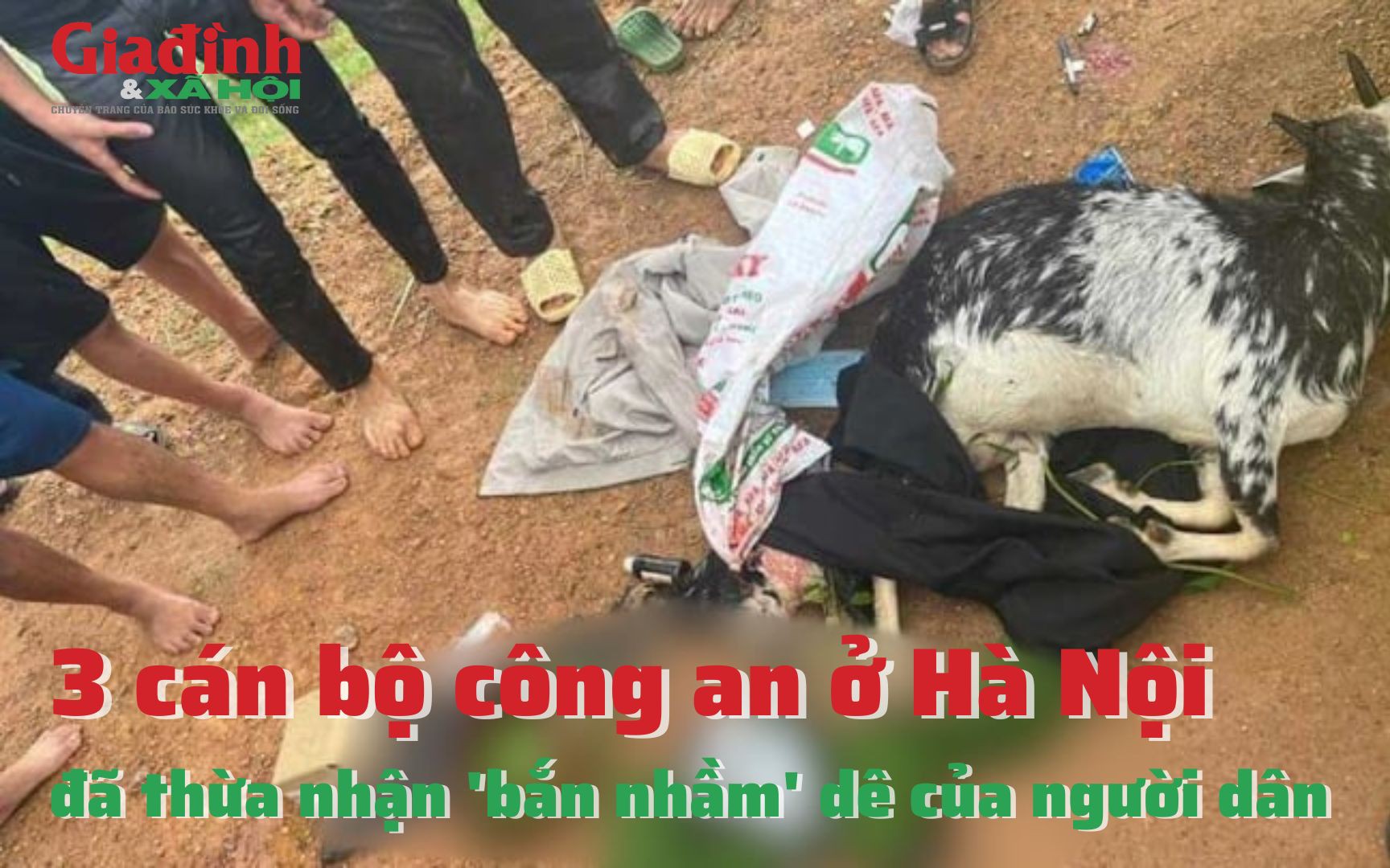 3 cán bộ công an ở Hà Nội đã thừa nhận "bắn nhầm" dê của người dân