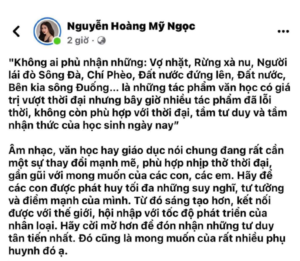 Giảng viên thanh nhạc, giáo viên dạy ca sĩ Tóc Tiên, Erik có ý kiến gây tranh cãi về đề thi văn tốt nghiệp PTTH - Ảnh 2.